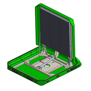 Подъемно-поворотное табло на Москвич