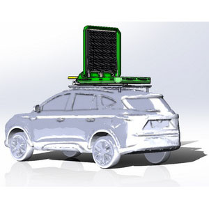 Подъемно-поворотное табло на Москвич